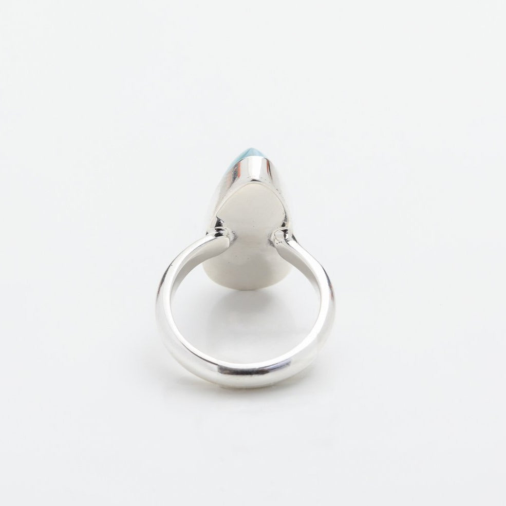 Larimar Teardrop Ring, Paz