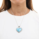 Larimar Heart Pendant, Wyn