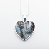 Heart Larimar Specimen Pendant, Juno