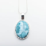 Larimar Oval Pendant, Hazel