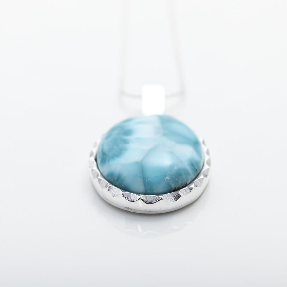 Larimar Oval Pendant, Hazel