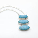 Larimar necklace silver