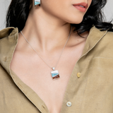Larimar Mosaic Pendant II