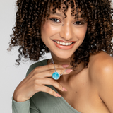 Larimar and Silver Necklace
