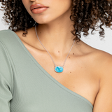Larimar Oval Shaped Necklace