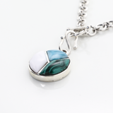 Pearl and Malachite Charm