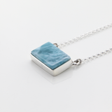Larimar Square Necklace