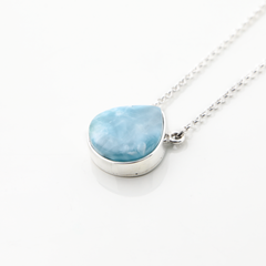 Larimar Pear Necklace