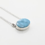 Larimar Oval Shaped Necklace