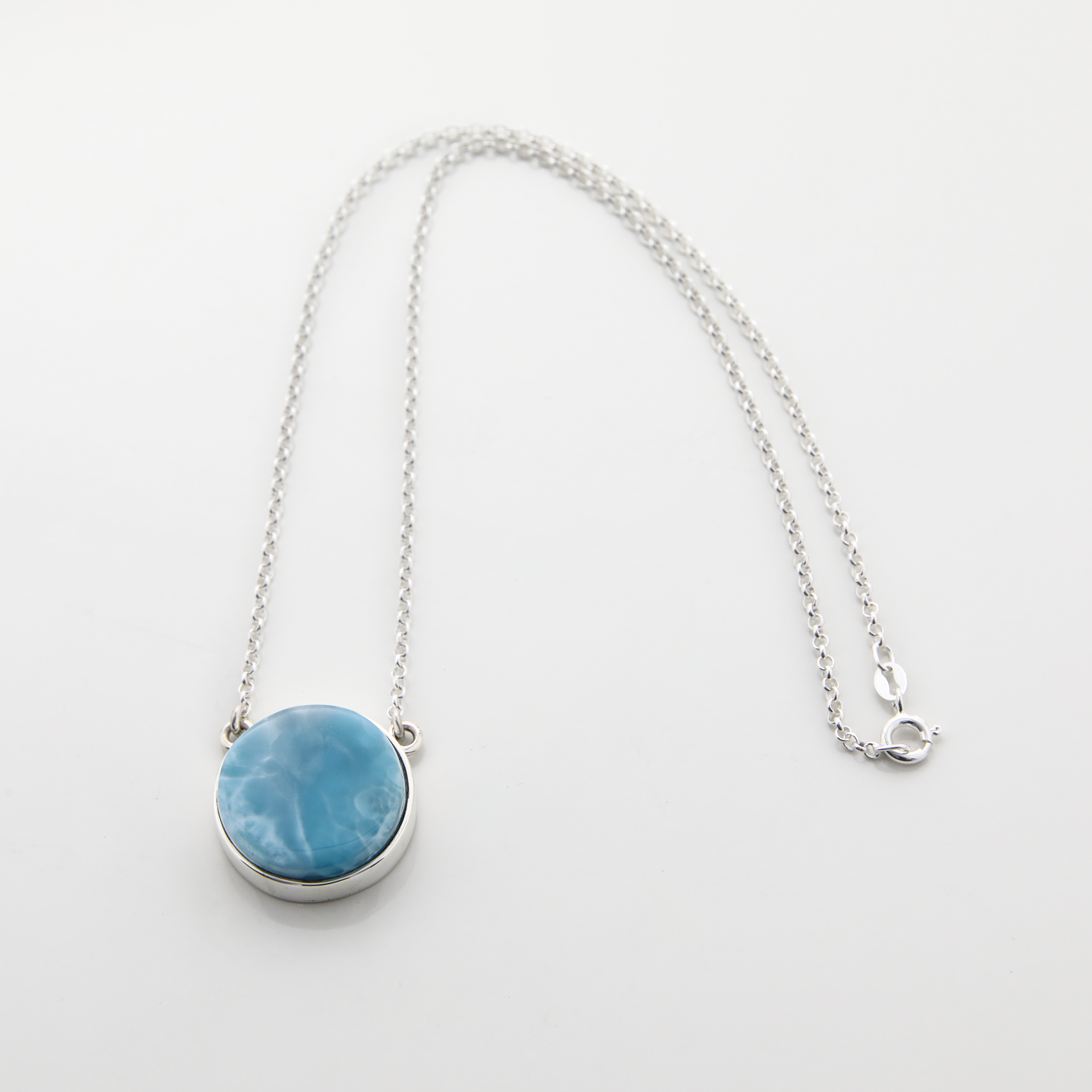 Larimar and Silver Necklace