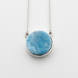 Larimar and Silver Necklace
