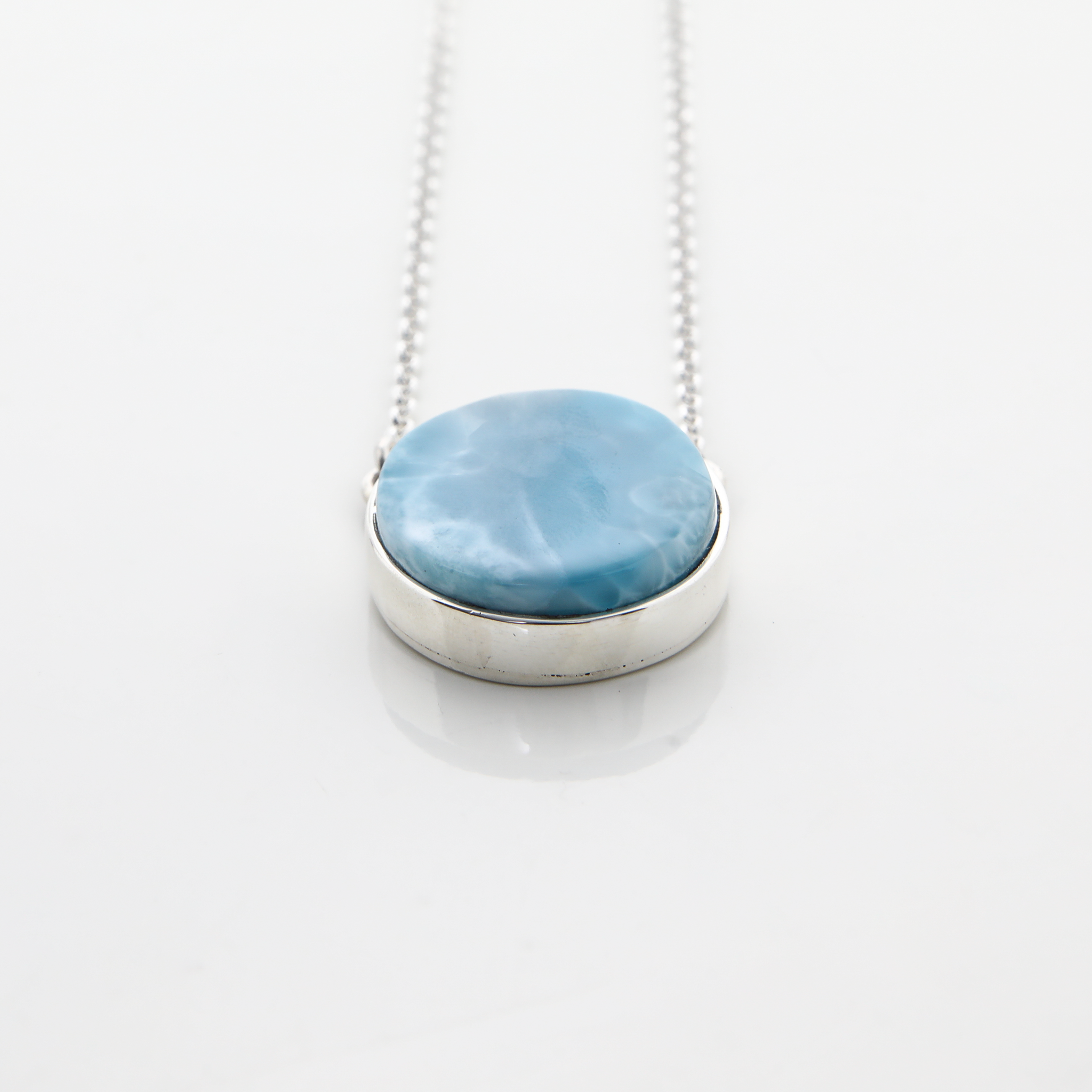 Larimar and Silver Necklace