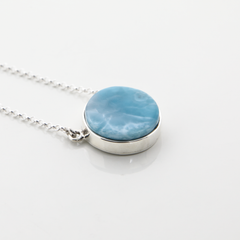 Larimar and Silver Necklace
