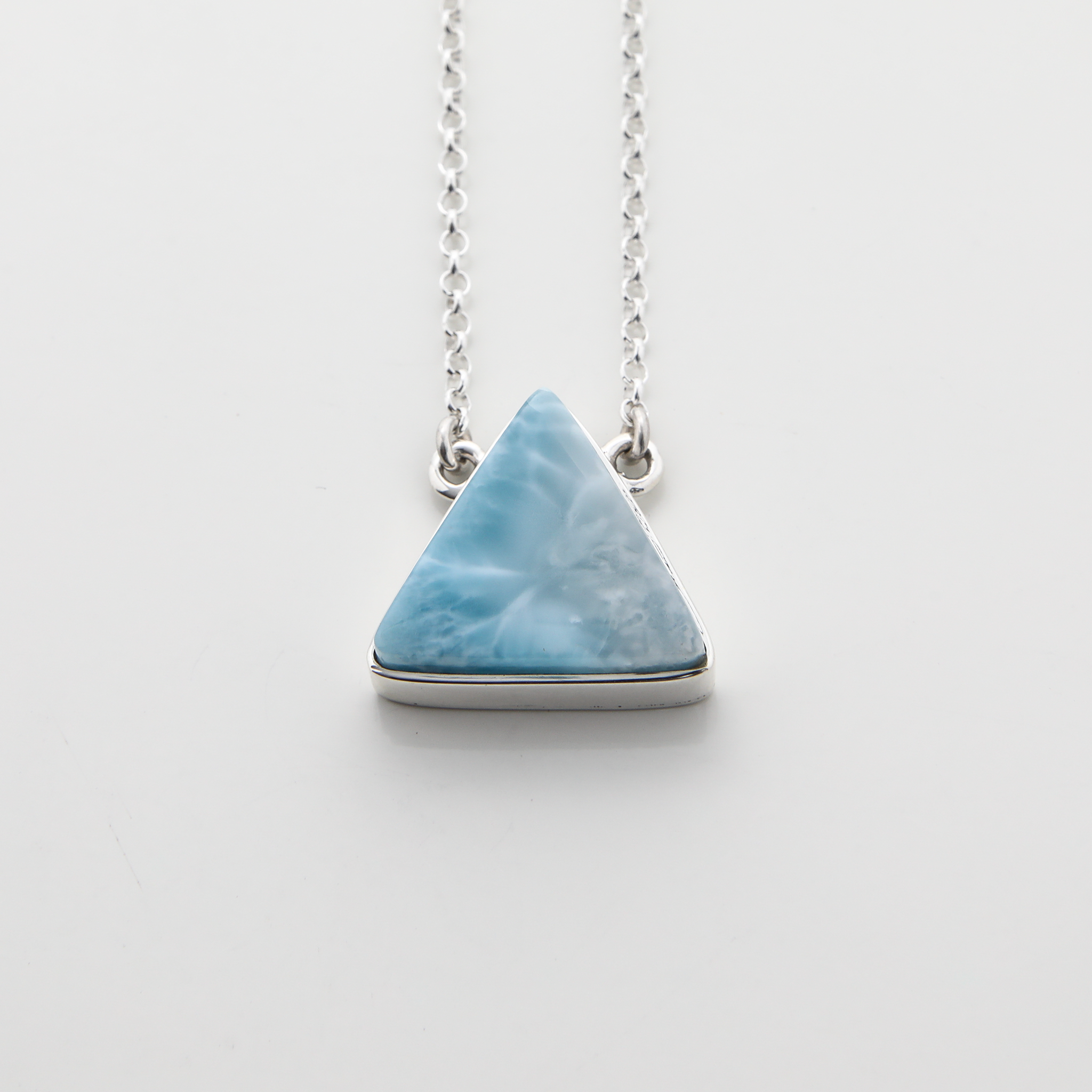 Larimar Triangle Necklace