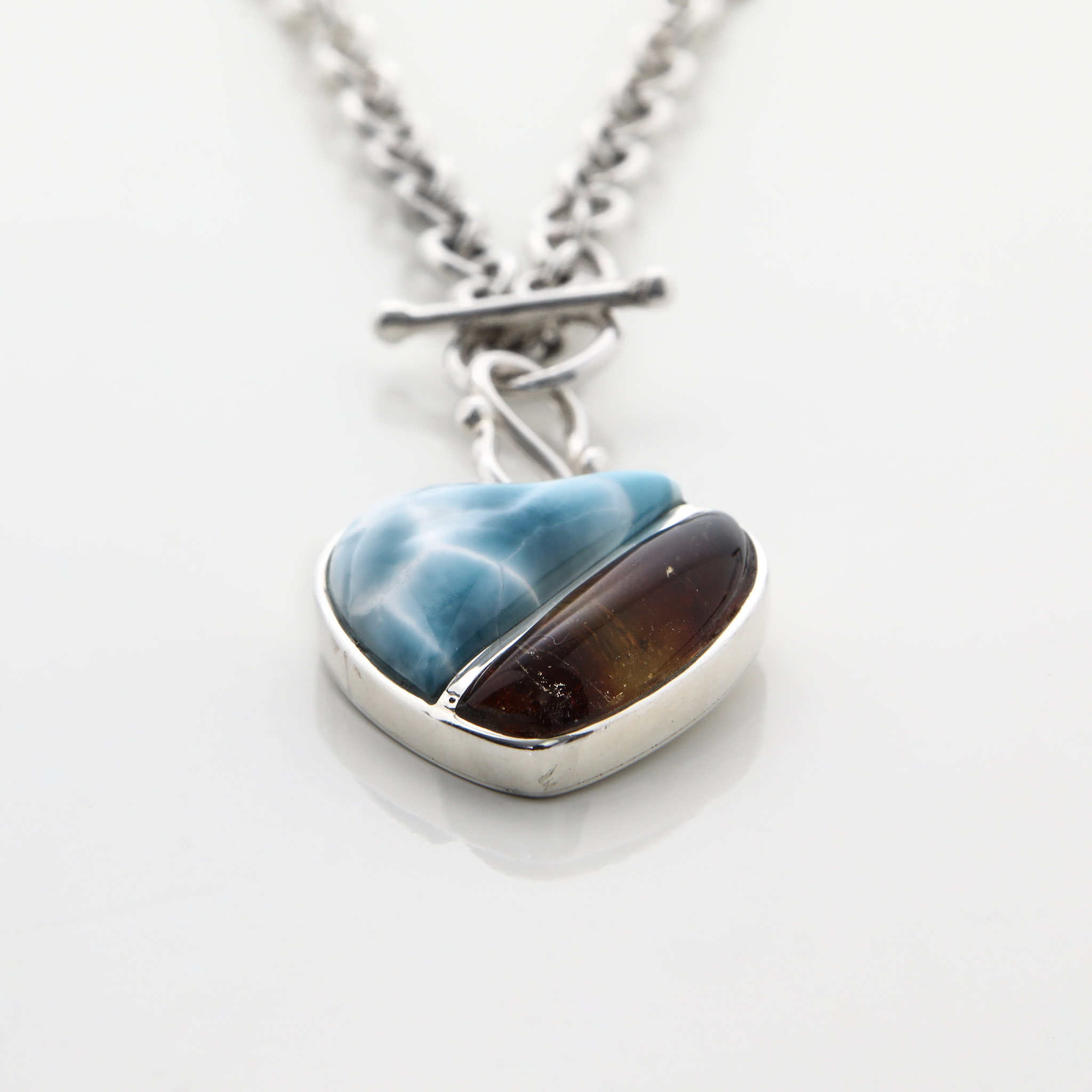Amber and Larimar Charm