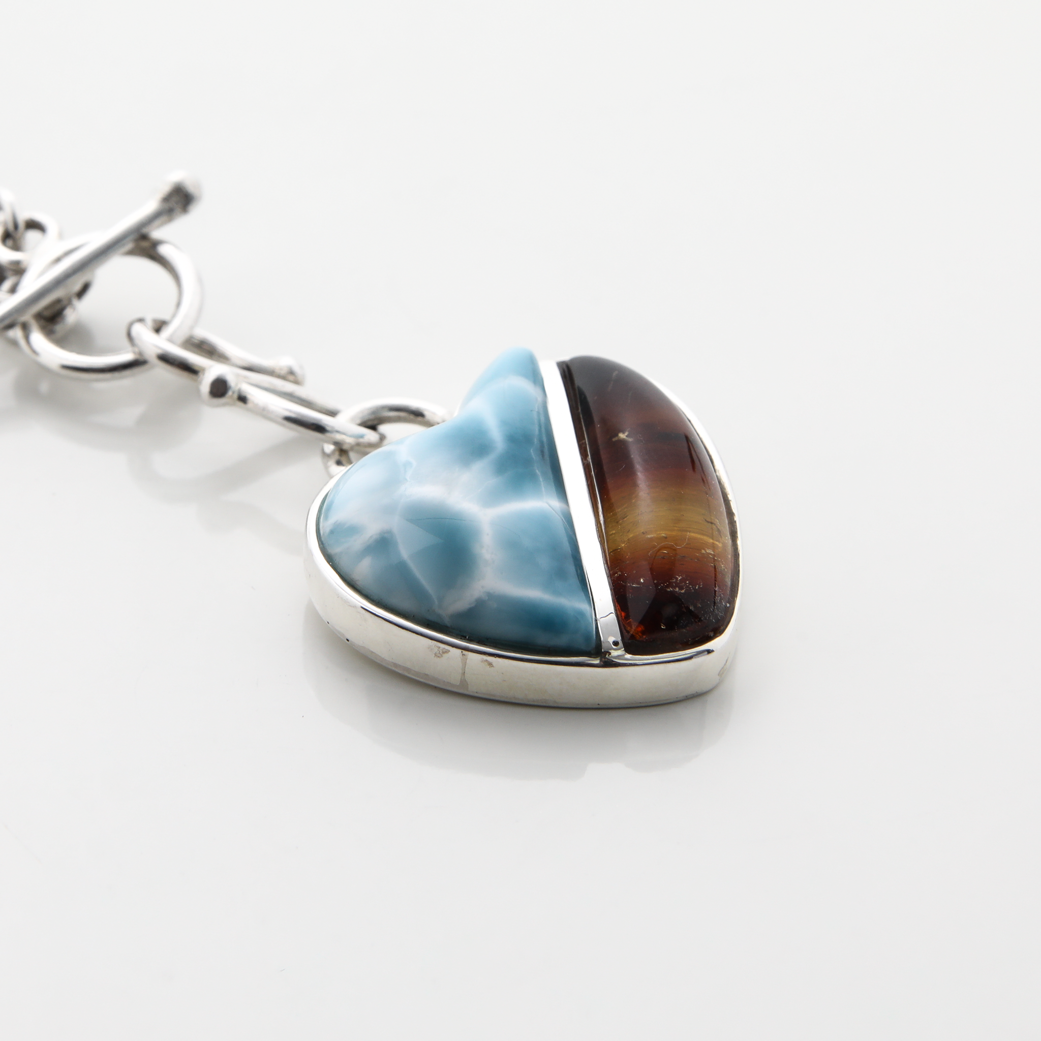 Amber and Larimar Charm