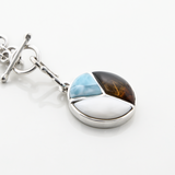 Larimar and Silver Charm
