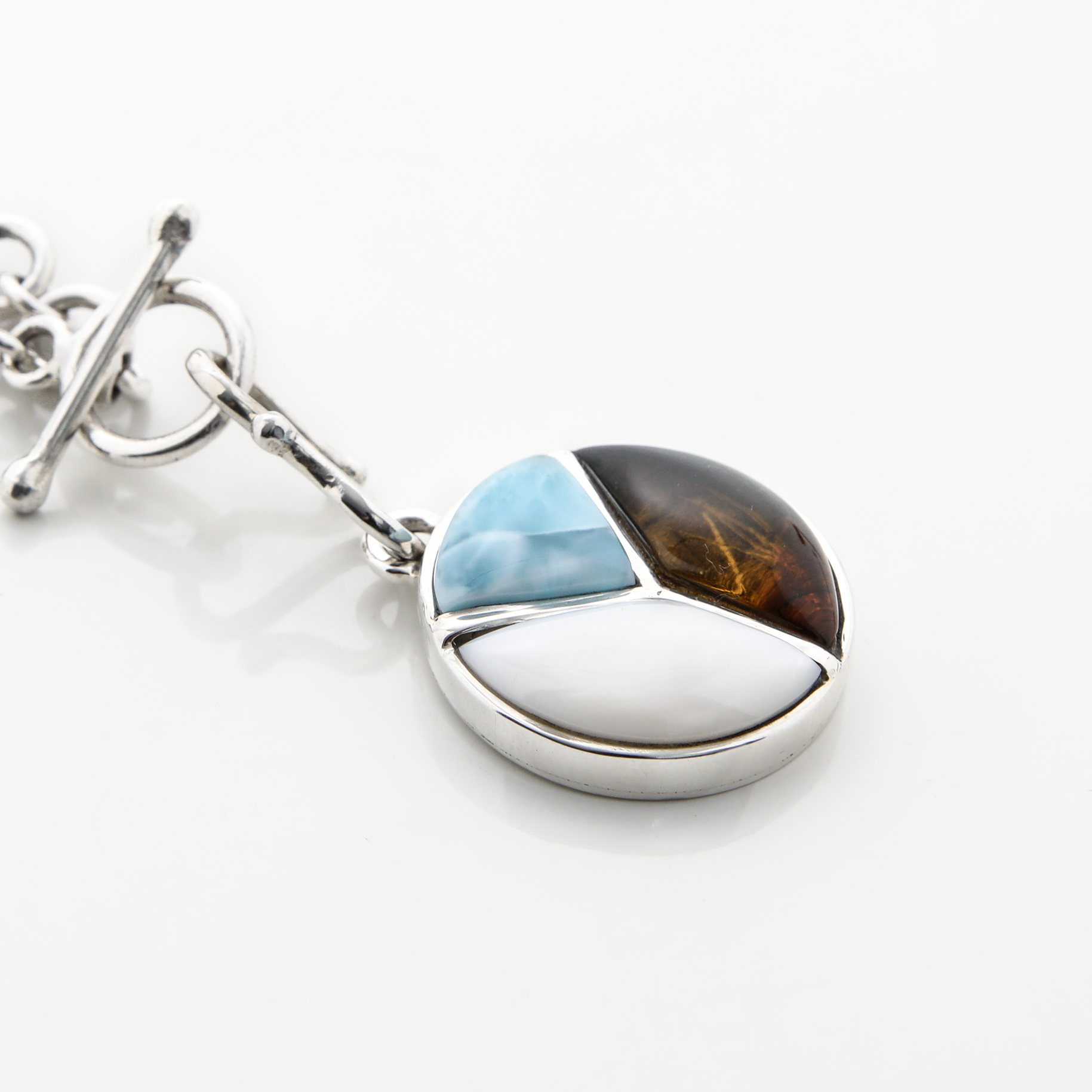 Larimar and Silver Charm