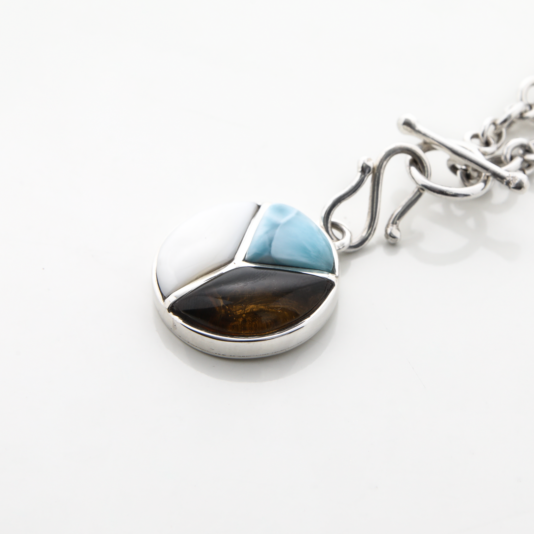 Larimar and Silver Charm