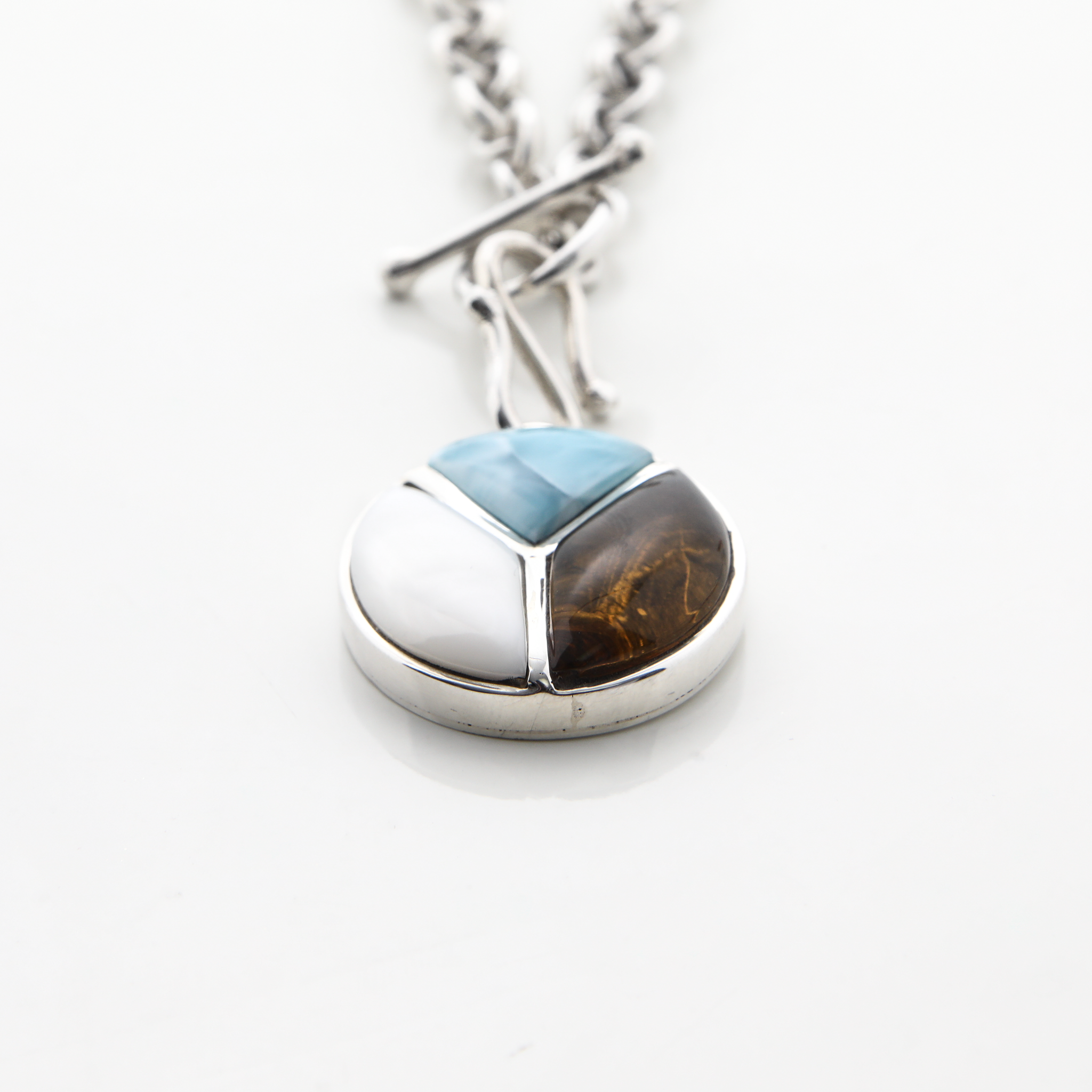 Larimar and Silver Charm