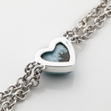 Larimar Heart Bracelet