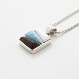 Larimar Mosaic Pendant II