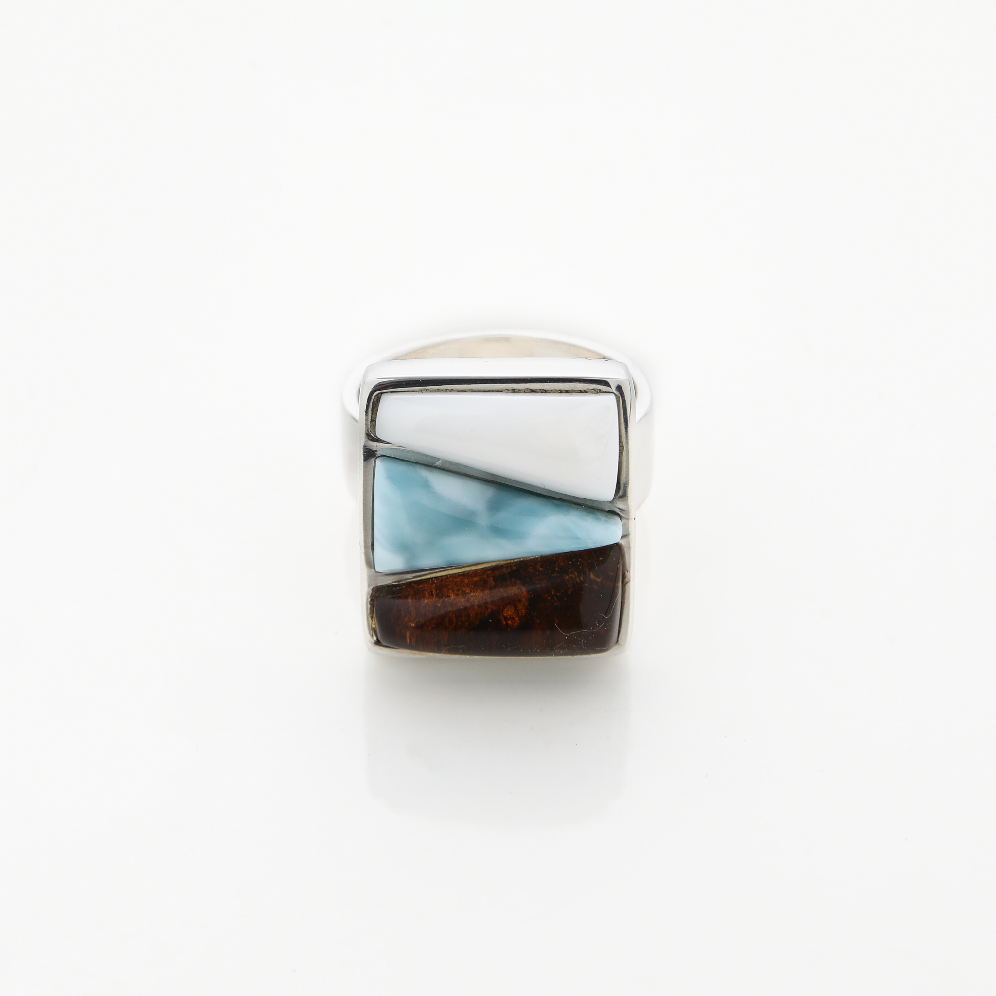 Larimar Ring Mosaic