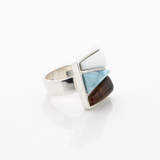 Larimar Ring Mosaic