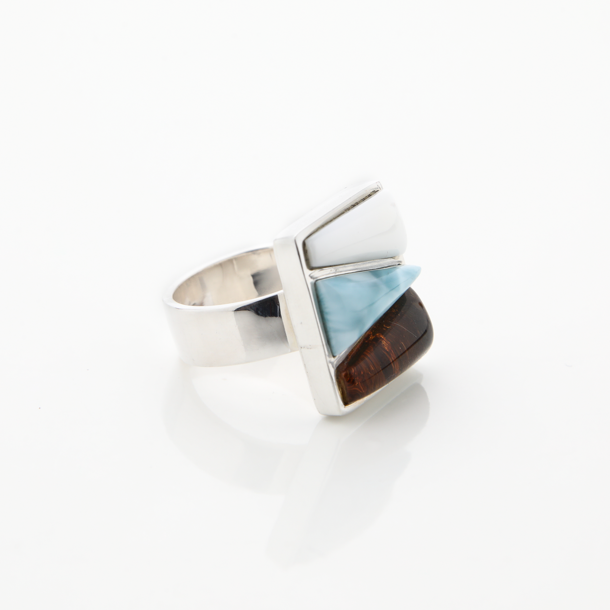 Larimar Ring Mosaic