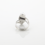 Larimar and Silver Ring Tulipán