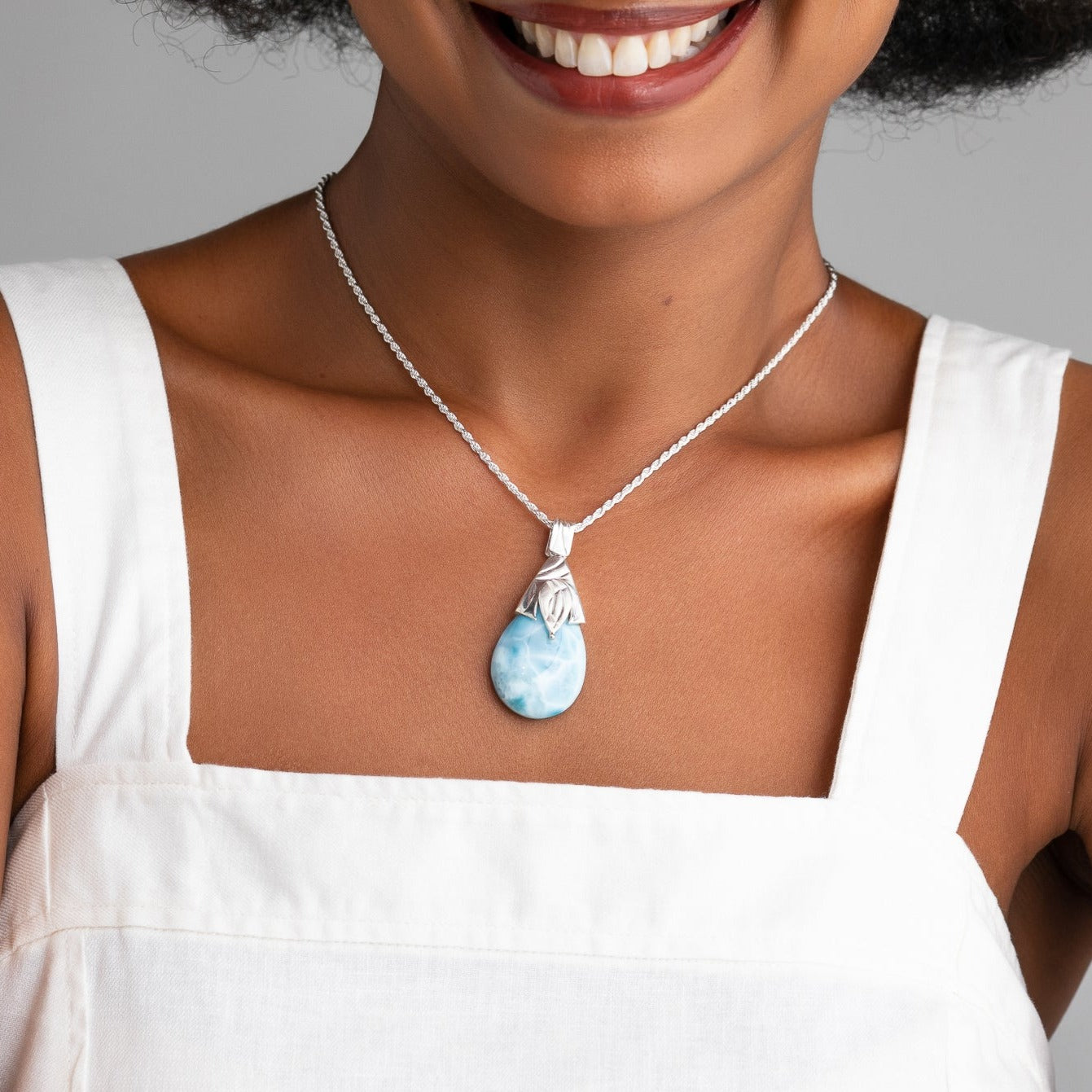 Larimar Jewelry Pendant