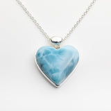 Larimar Heart Pendant, Hilda