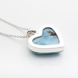 Larimar Heart Pendant, Hilda