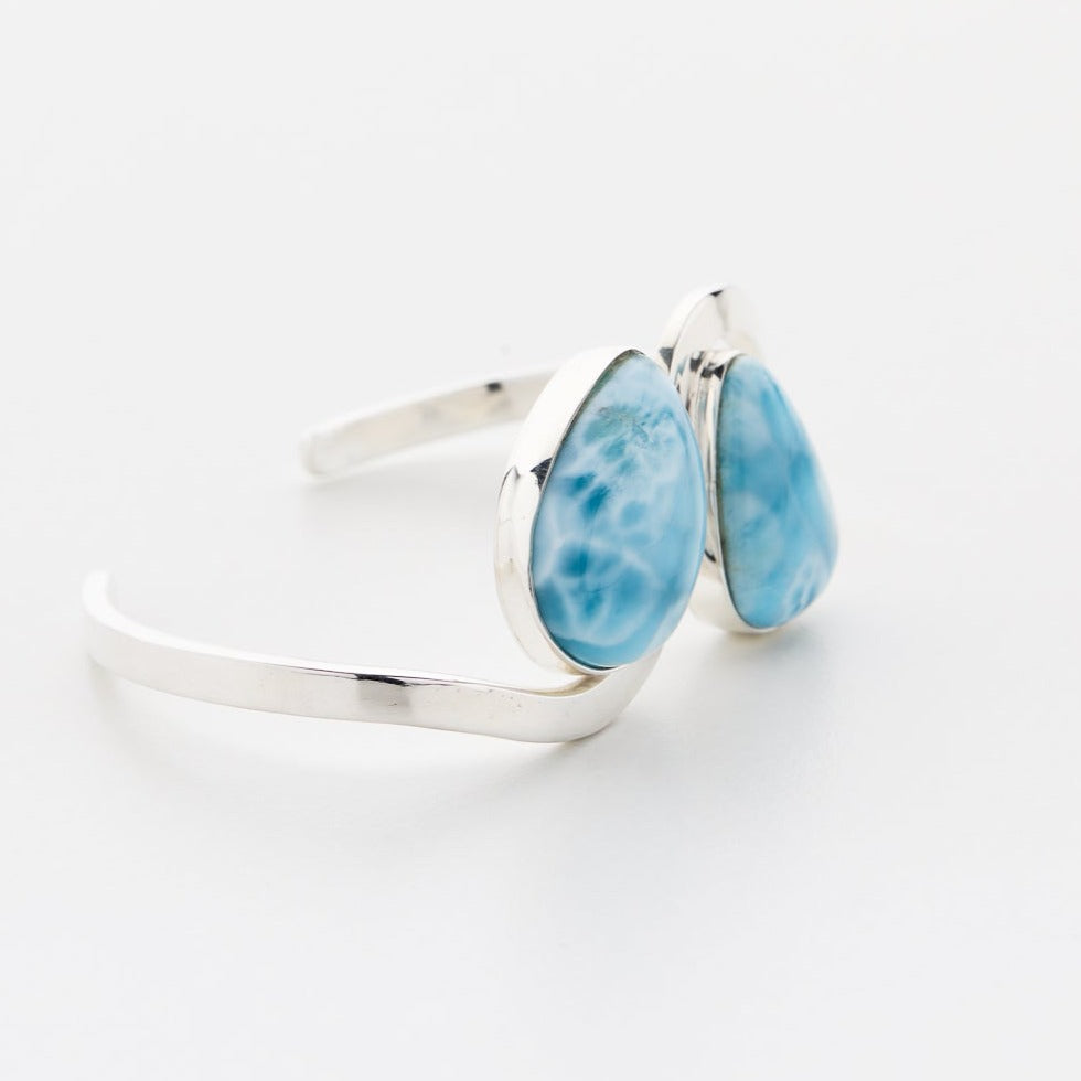 Larimar Cuff Bracelet, Esau Twins