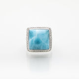 Square Larimar Ring Leia