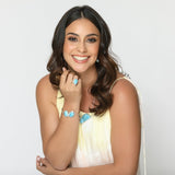 Larimar Cuff Bracelet, Azalea Twins