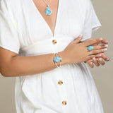 Larimar Cuff Bracelet, Namara