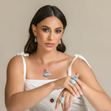 Larimar Silver Pendant, Evencio
