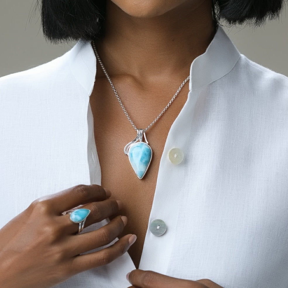 Larimar Pendant, Regan