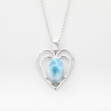 Larimar Heart Pendant Dorothea