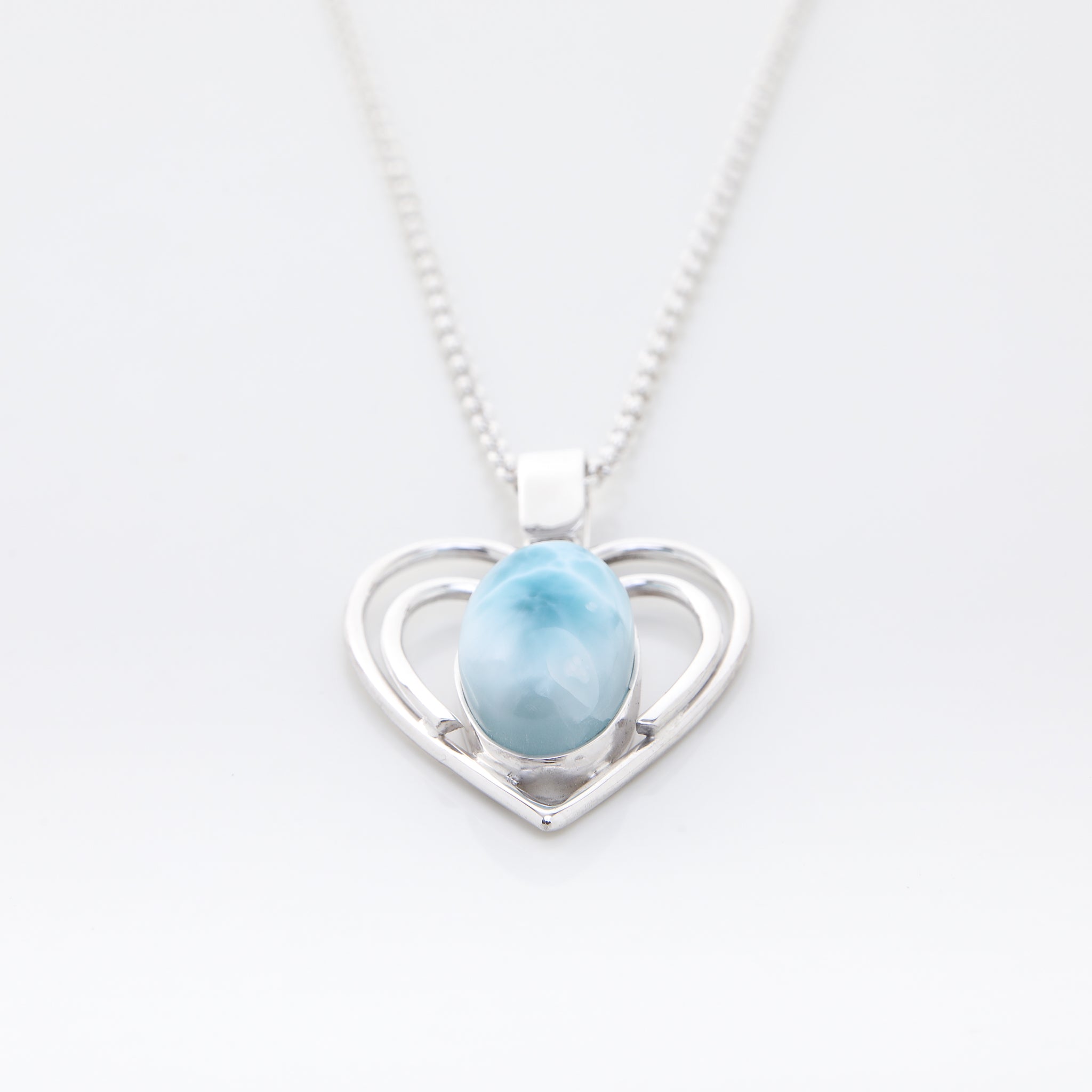 Larimar Heart Pendant, Dorothea