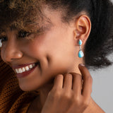 Larimar Drop Earrings Tove