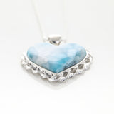 Larimar Heart Jewelry Pendant Abigail