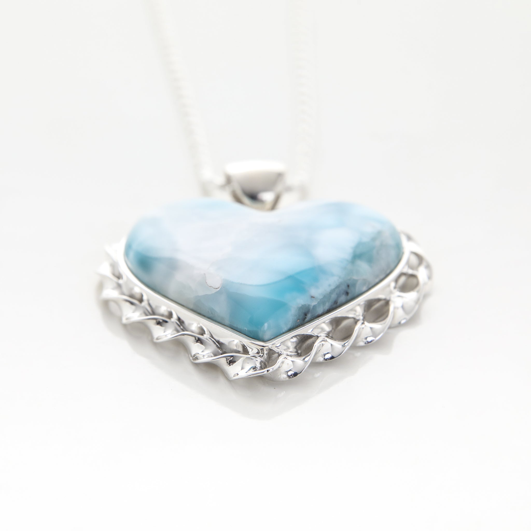 Larimar Heart Jewelry Pendant Abigail