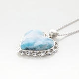 Larimar Heart Jewelry Pendant Abigail