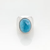 Larimar Mens Ring