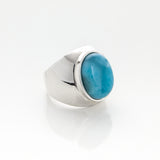 Larimar Mens Ring