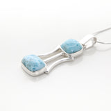 Larimar Blue Stone Pendant Francesca