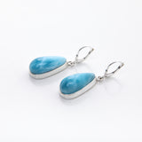 Volcanic-blue-Larimar-drop-earrings