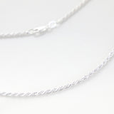 Thin Rope Silver Chain